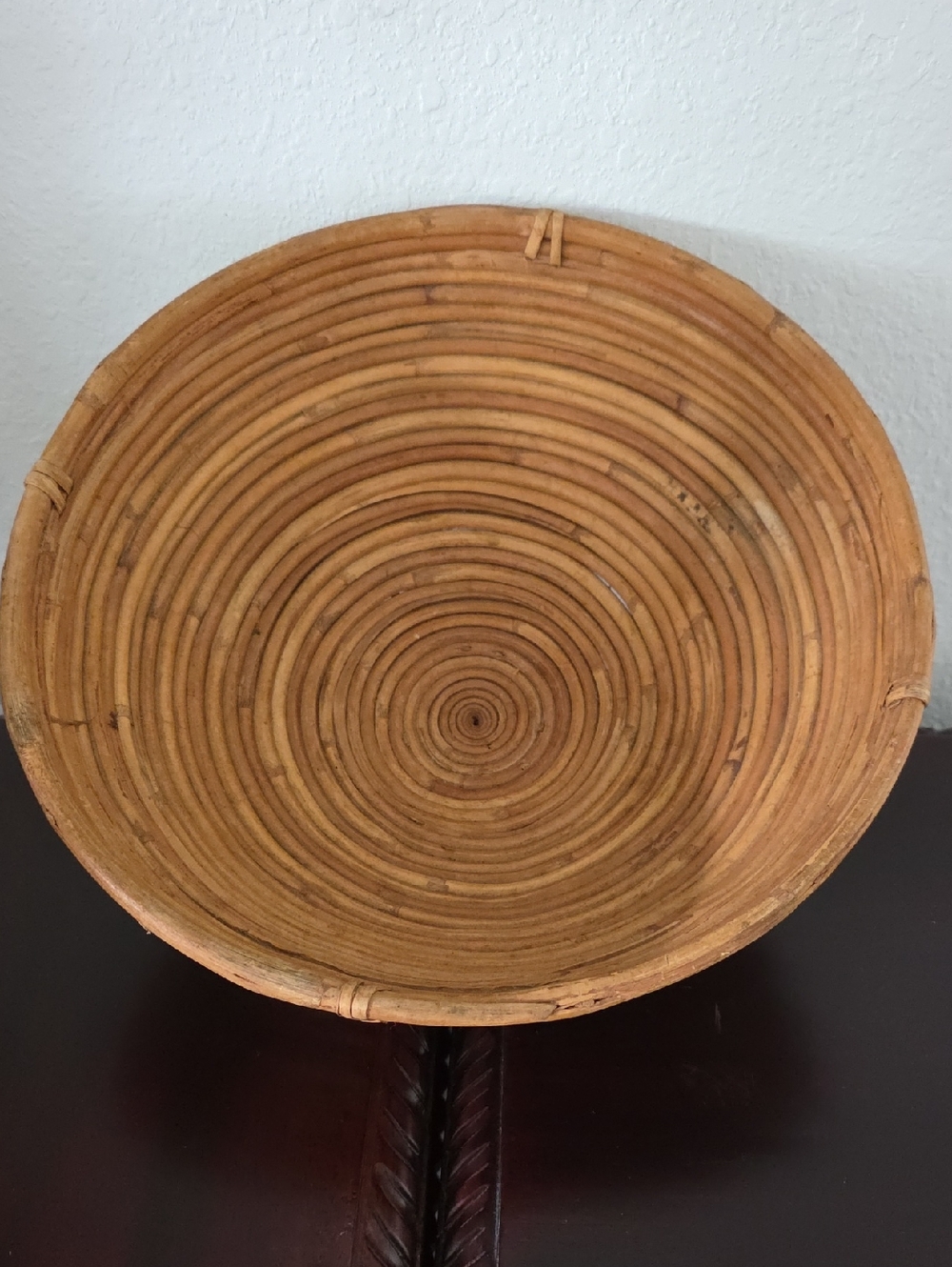 Italian Pencil-Reed Handwoven Natural Decorative Bowl